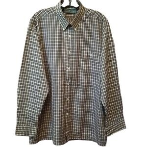 Pierre PL Leon Plaid Men’s Dress Shirt Collar Size 16.5